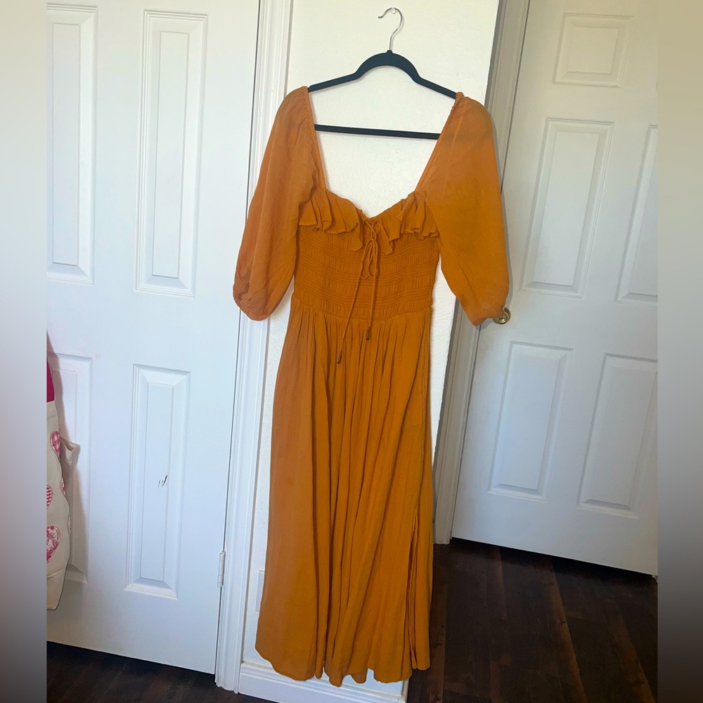 Free People 100% Cotton Midi Dress Boho